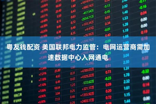 粤友钱配资 美国联邦电力监管：电网运营商需加速数据中心入网通电
